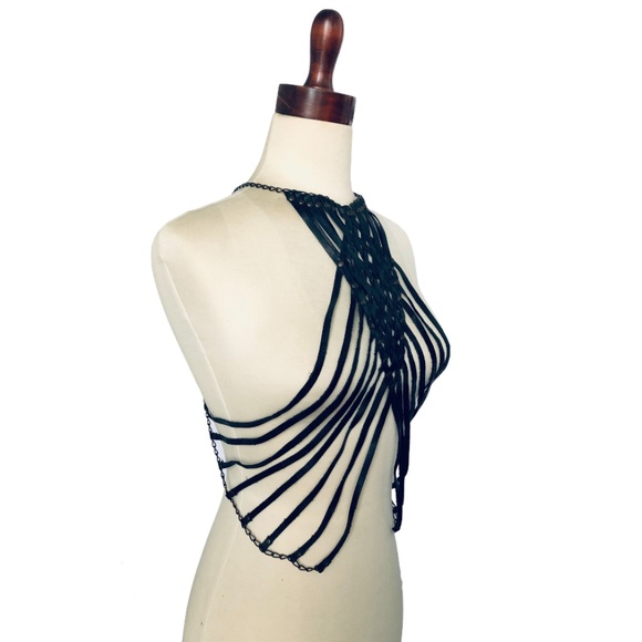 Bliss Lau Vanishing Halter Leather Body Harness - Picture 3 of 6